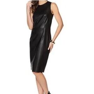 Pamela Dennis Faux Leather Dress Size L